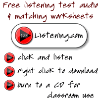 123 listening listening tests and worksheets